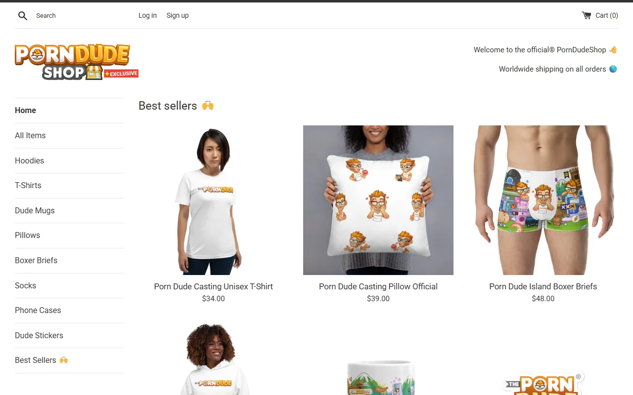 Screenshot of Porndudeshop