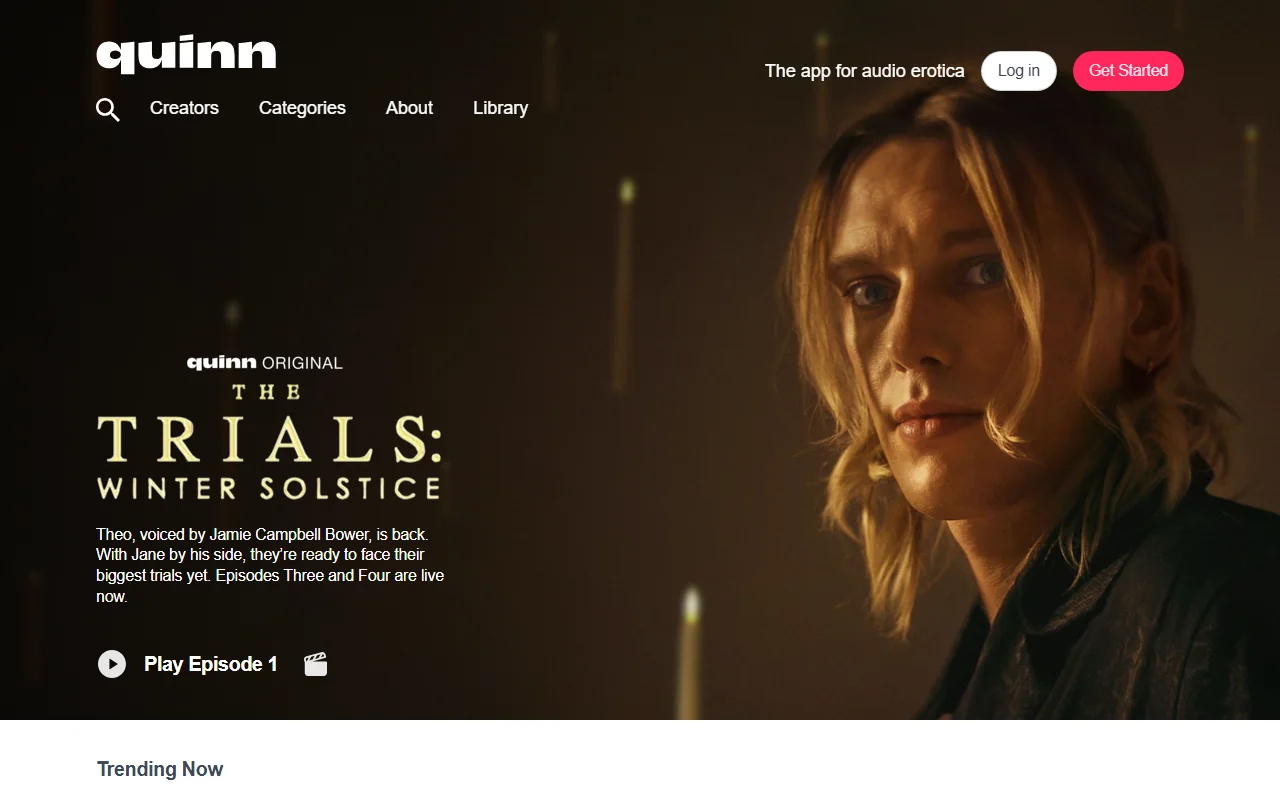 Screenshot of Tryquinn